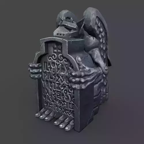 gargoyle statue with wings
