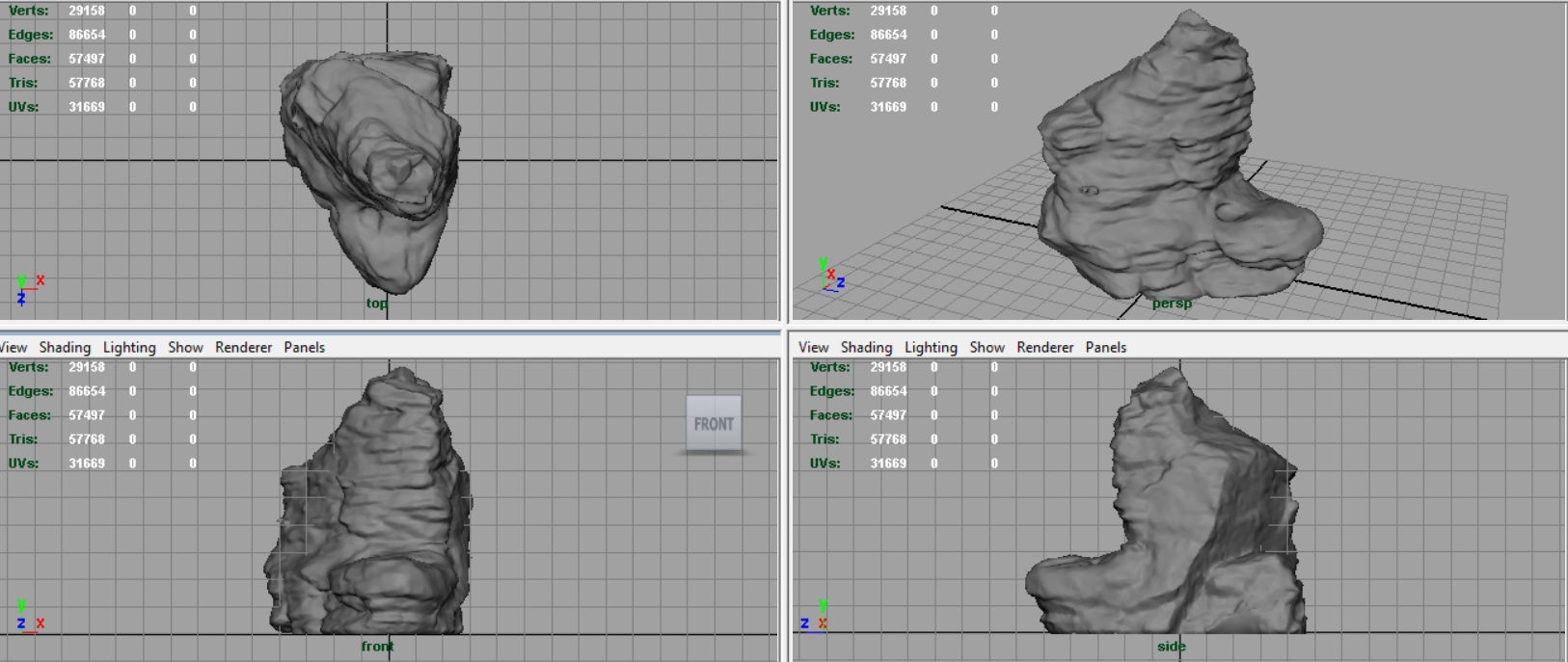 Rock 28 Low-poly 3D model_6