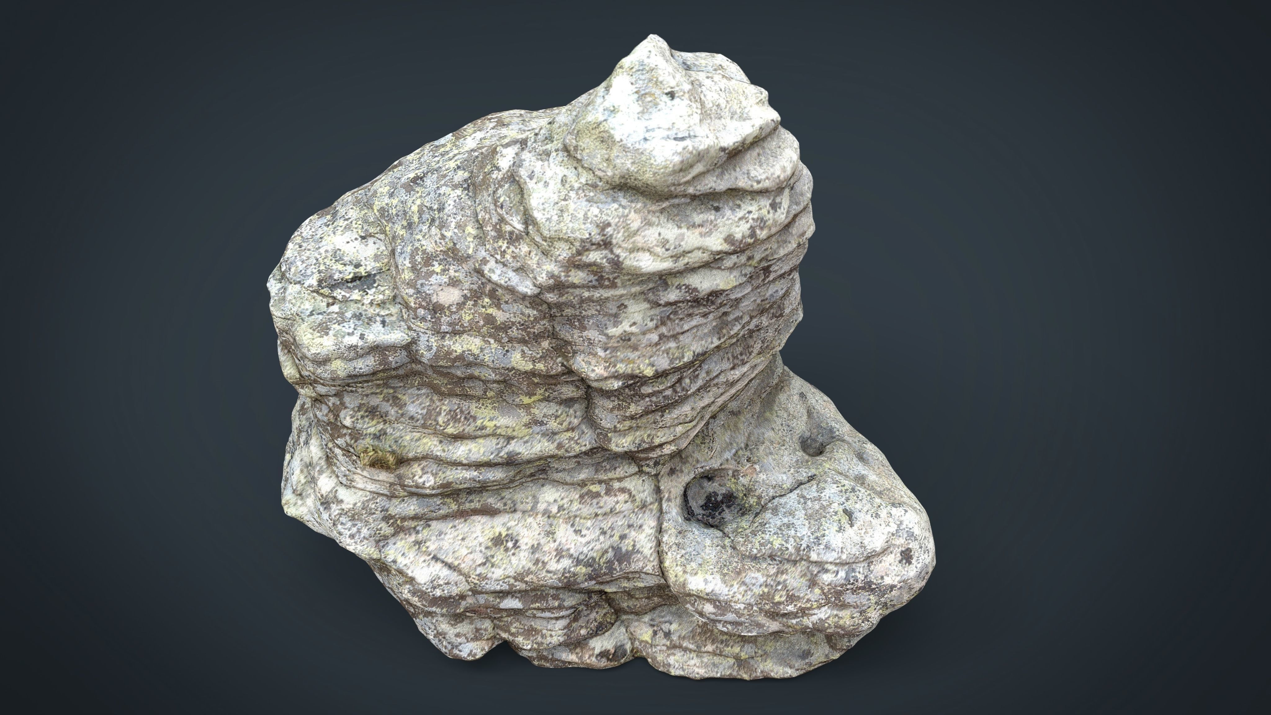 Rock 28 Low-poly 3D model_13