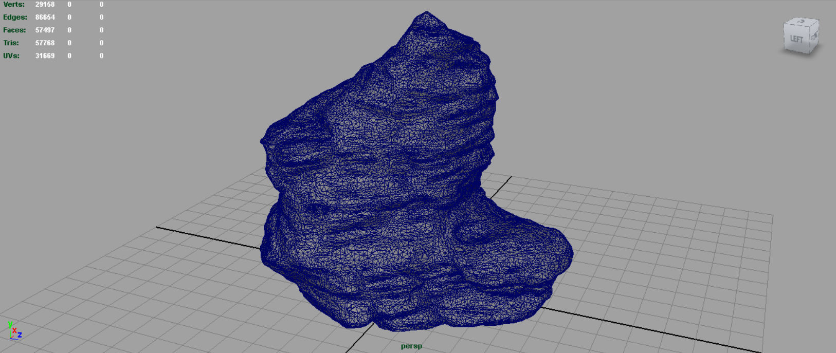 Rock 28 Low-poly 3D model_4
