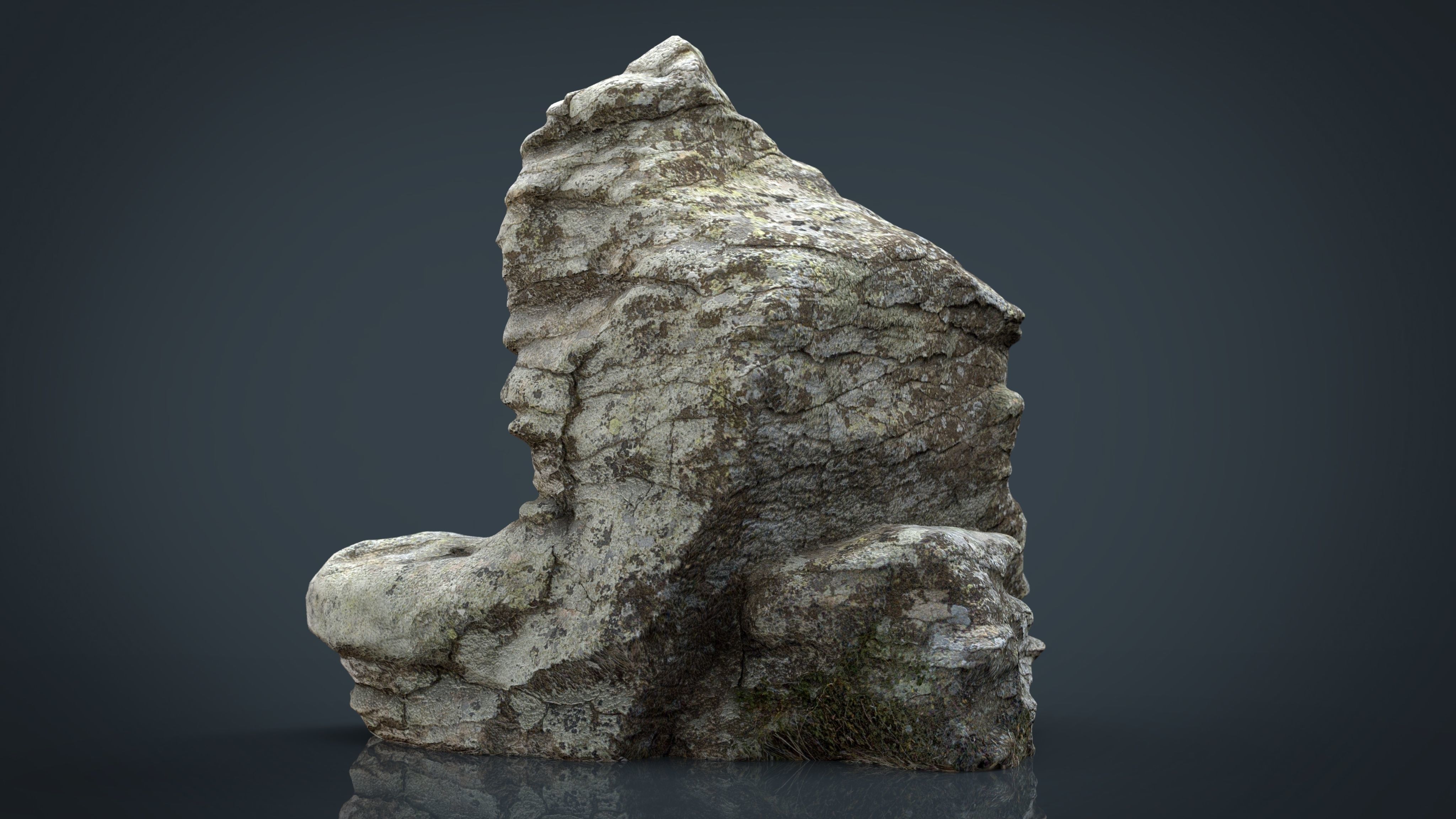 Rock 28 Low-poly 3D model_12