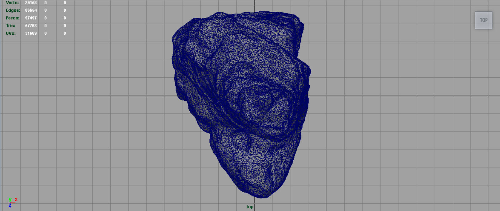 Rock 28 Low-poly 3D model_8