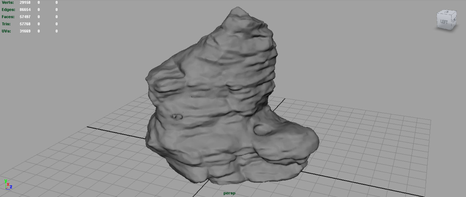 Rock 28 Low-poly 3D model_2