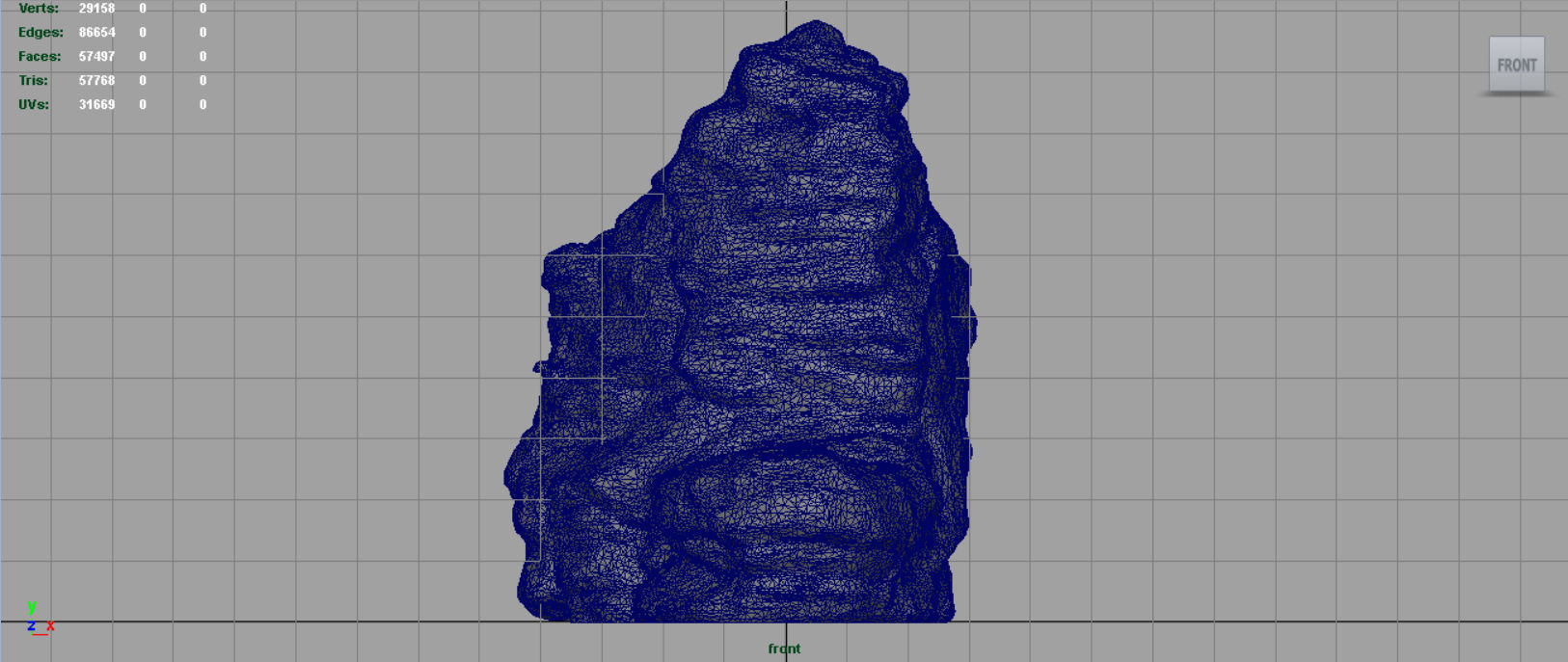 Rock 28 Low-poly 3D model_9