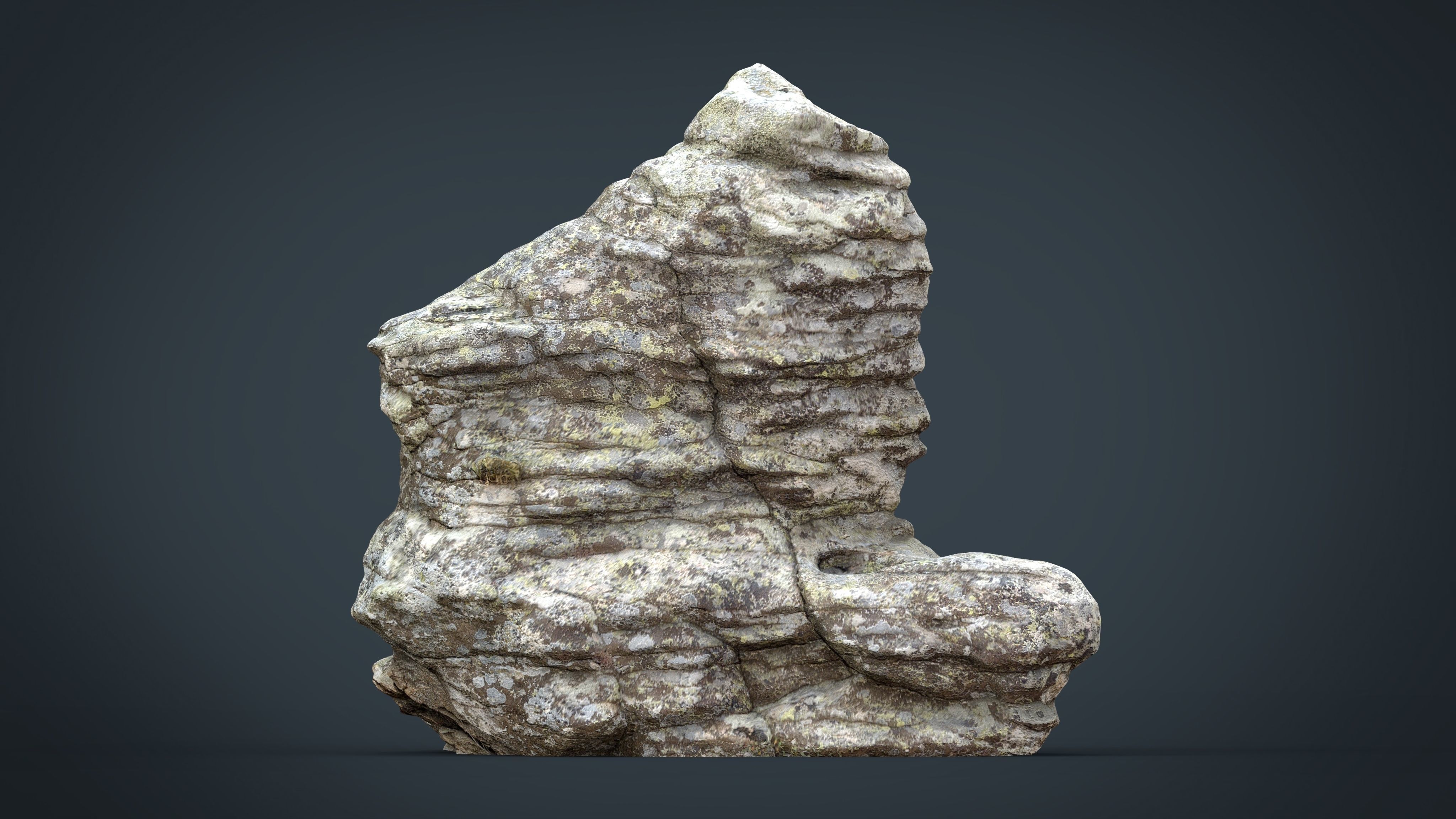 Rock 28 Low-poly 3D model_16