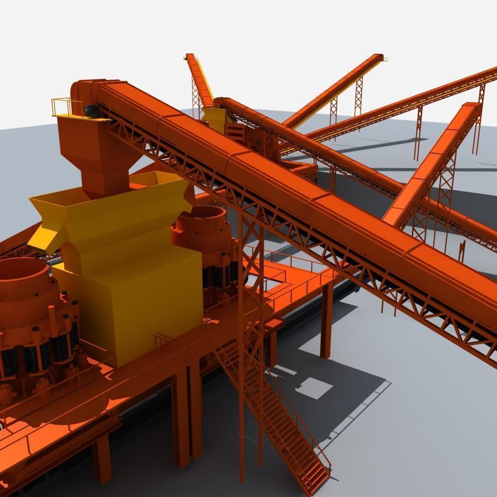 Mining Machinery 3D model_18