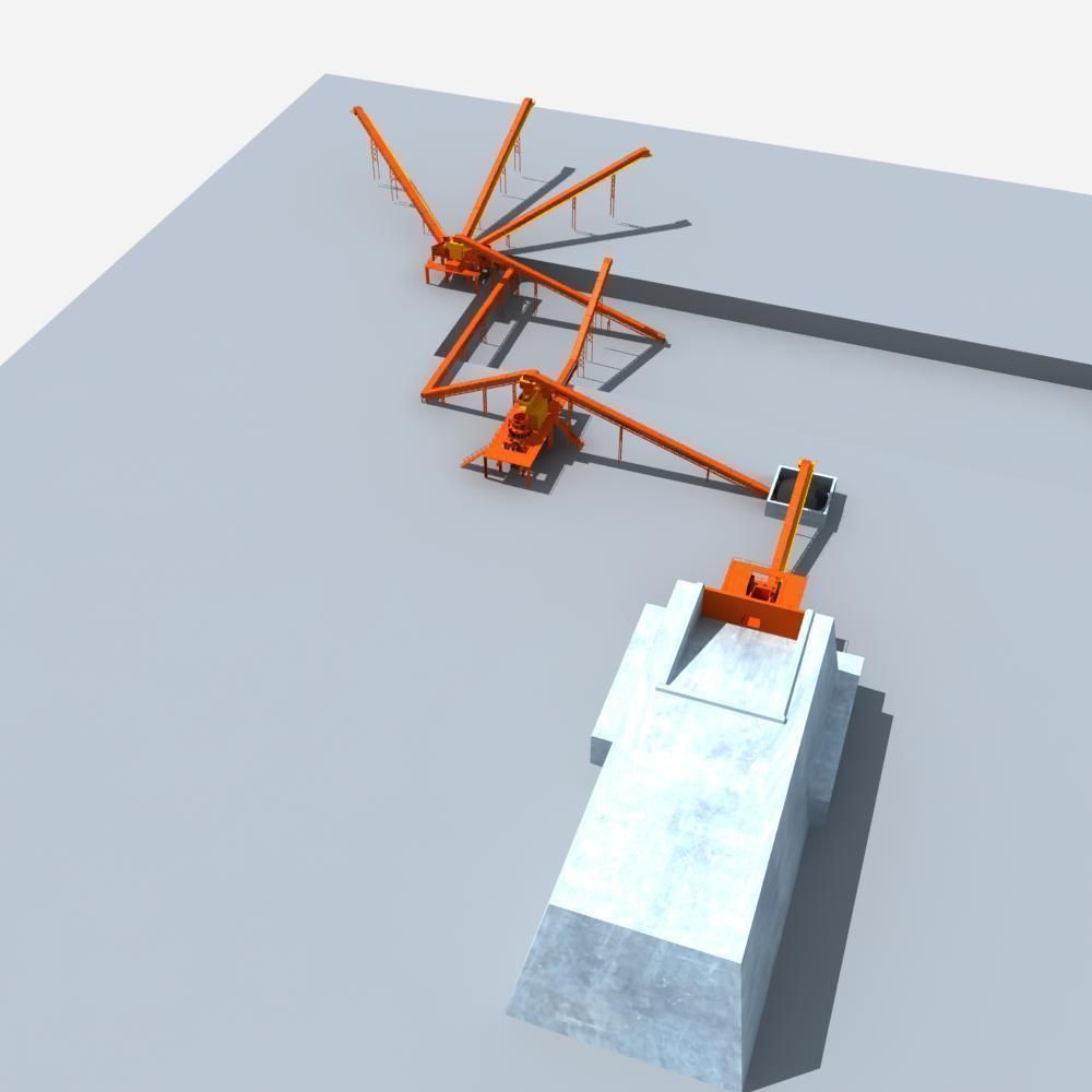Mining Machinery 3D model_2