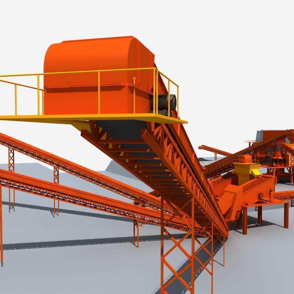 Mining Machinery 3D model_15