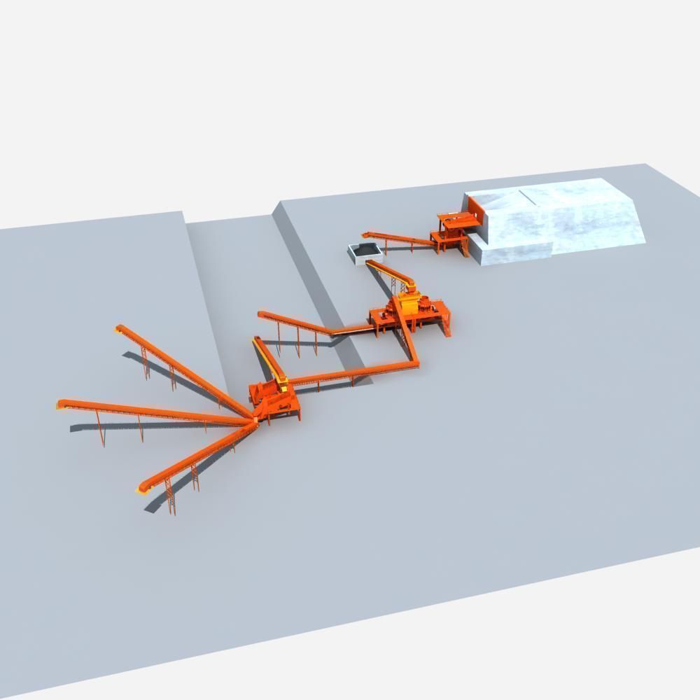 Mining Machinery 3D model_1