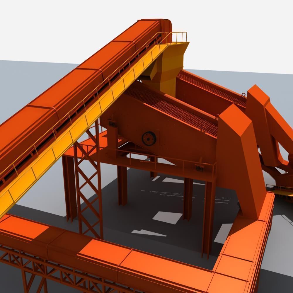 Mining Machinery 3D model_13