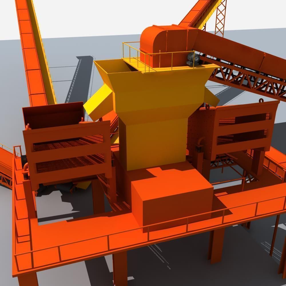 Mining Machinery 3D model_12