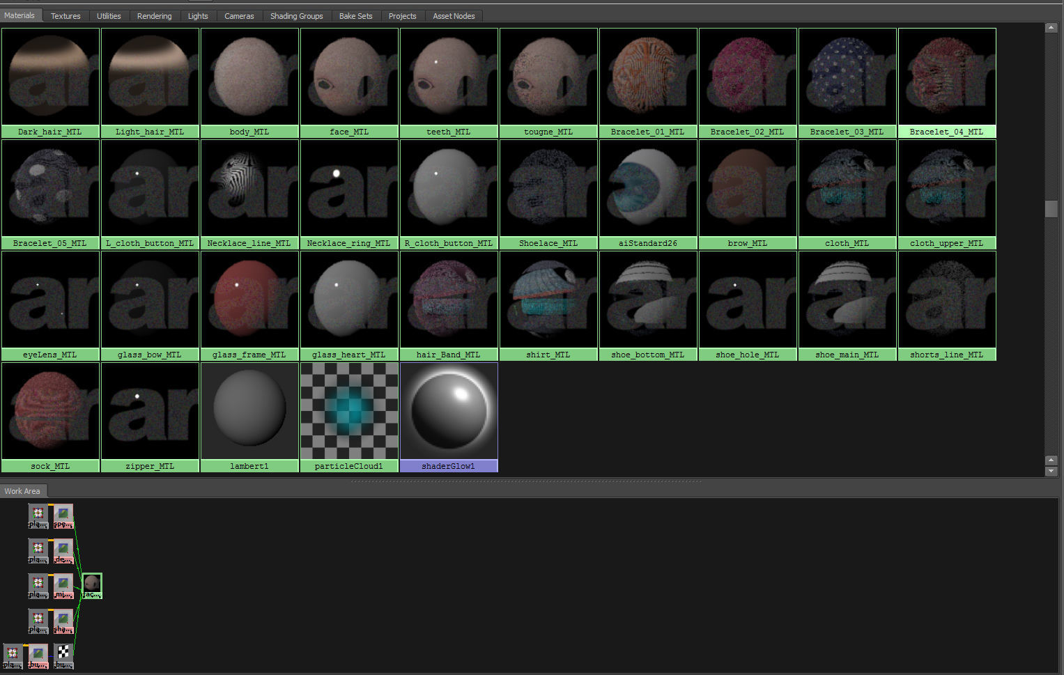 Cartoon Girl Rigged 3D model_33