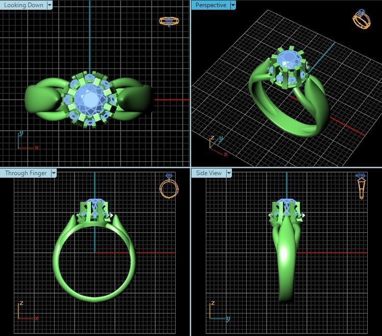 Ring R0479 3D print model_2