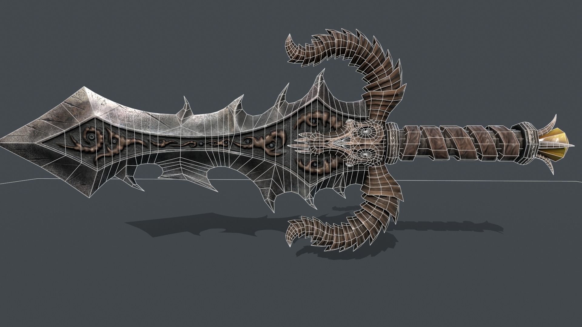 blade of death Low-poly 3D model_8
