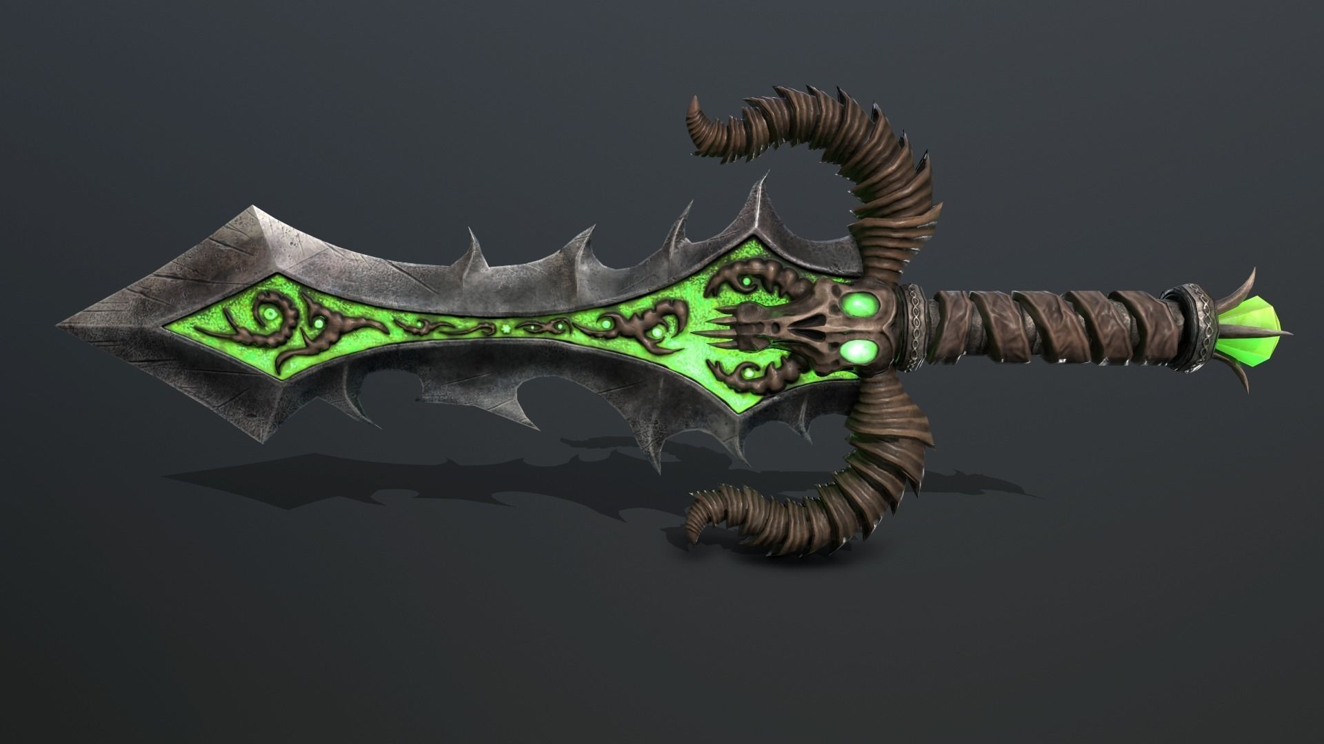 blade of death Low-poly 3D model_4