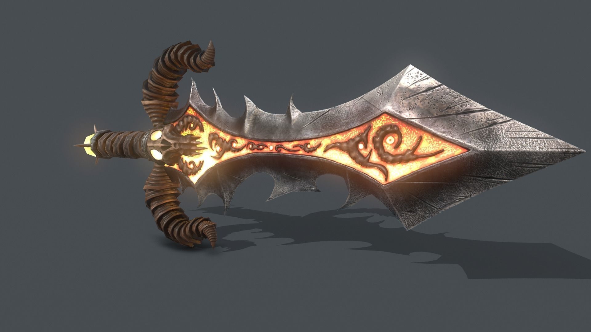 blade of death Low-poly 3D model_16