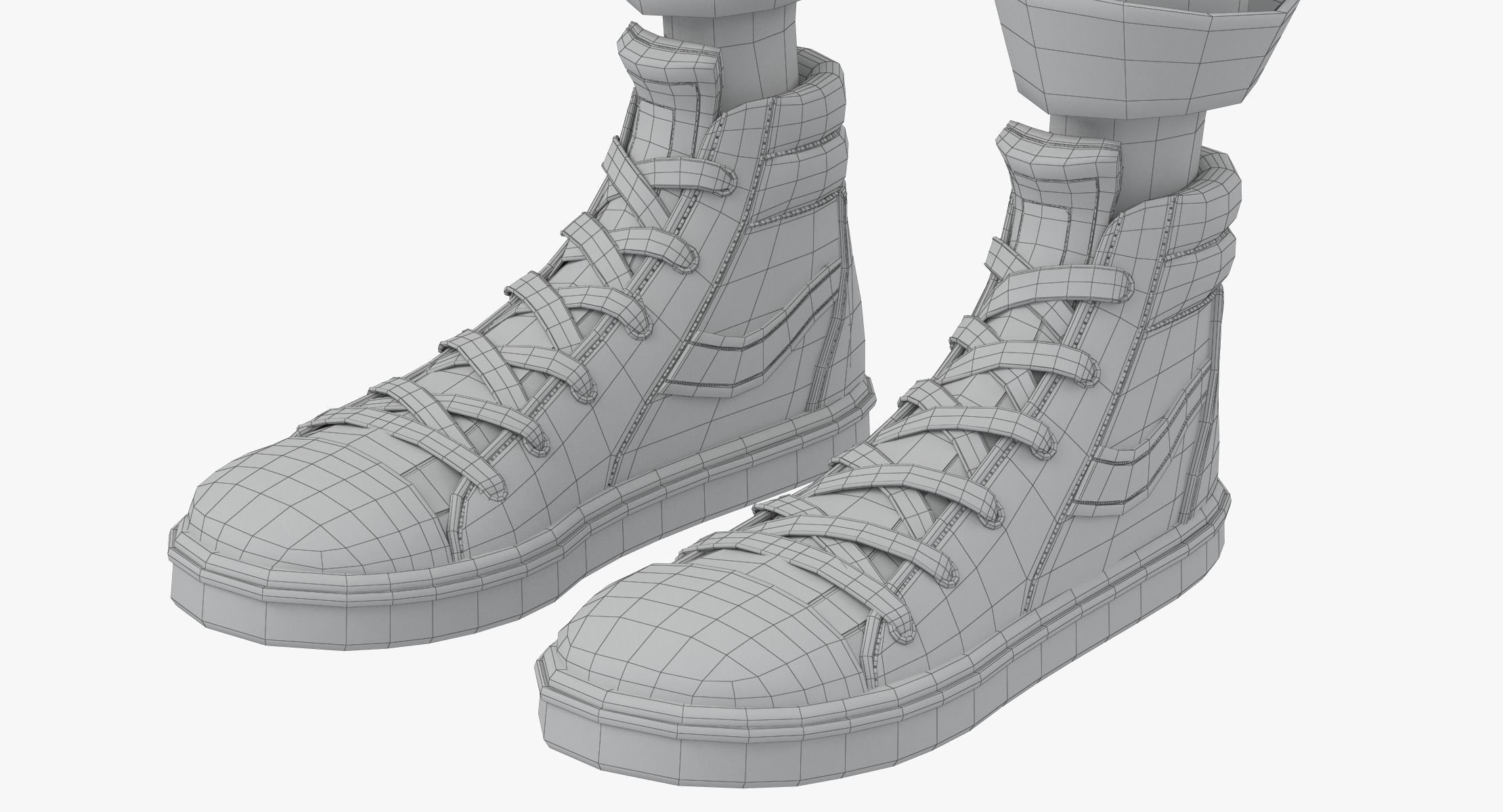 Cartoon Girl 3D model_32