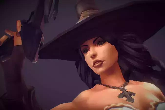 Demon Hunter  - Low Poly Hand Painted