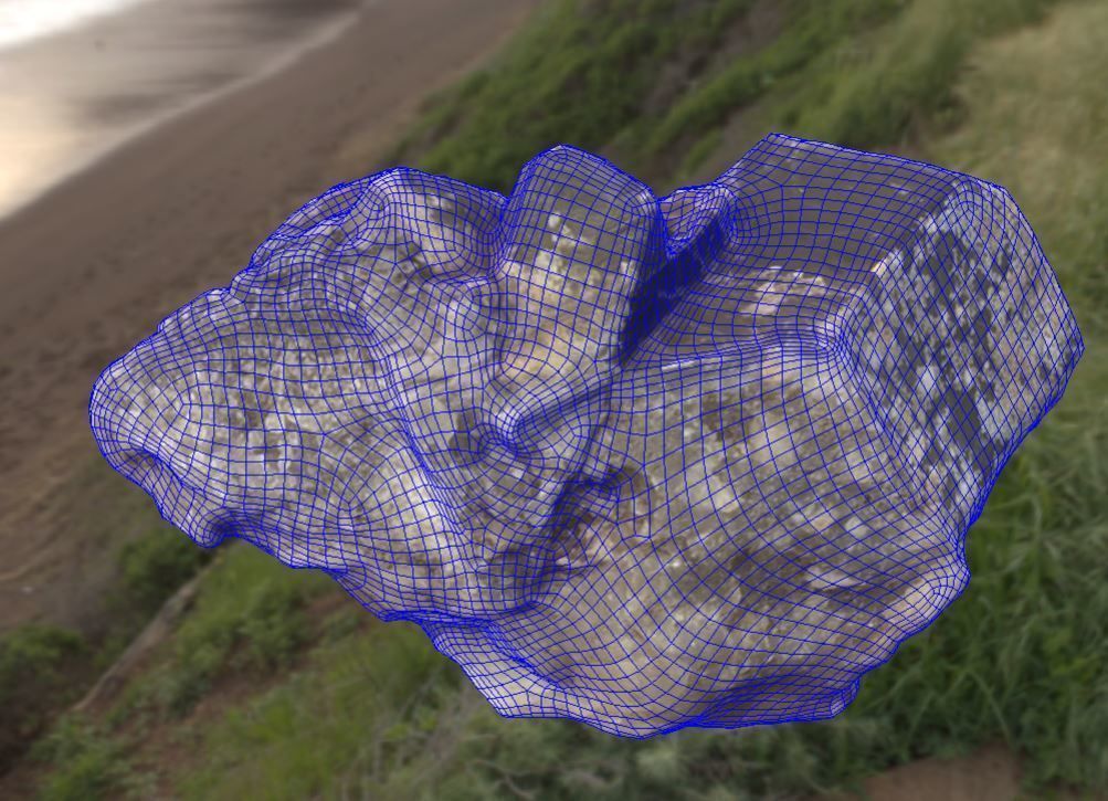 gem smoke quartz Rauchquarz juwel Low-poly 3D model_2