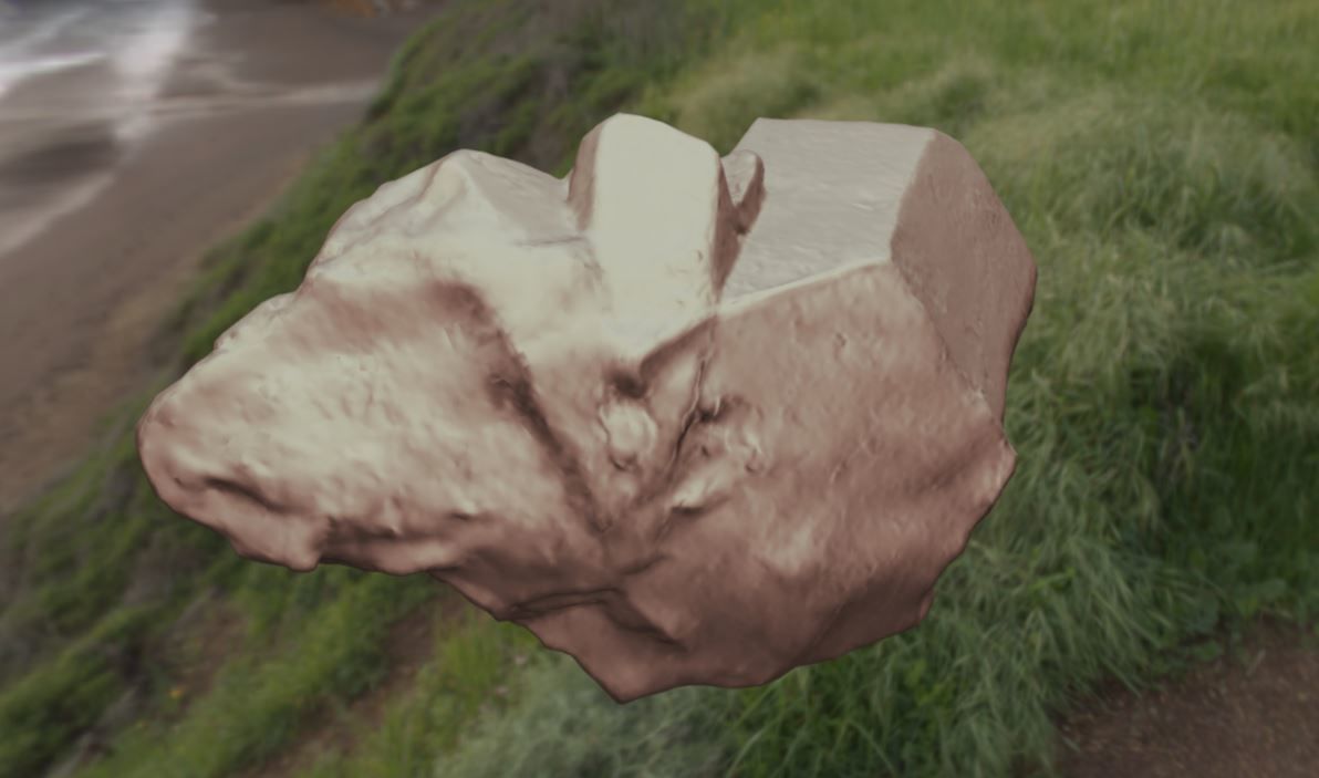 gem smoke quartz Rauchquarz juwel Low-poly 3D model_4