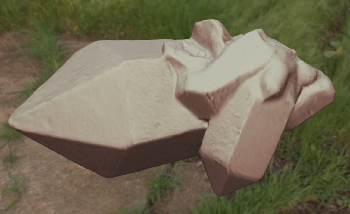 gem smoke quartz Rauchquarz juwel Low-poly 3D model_5