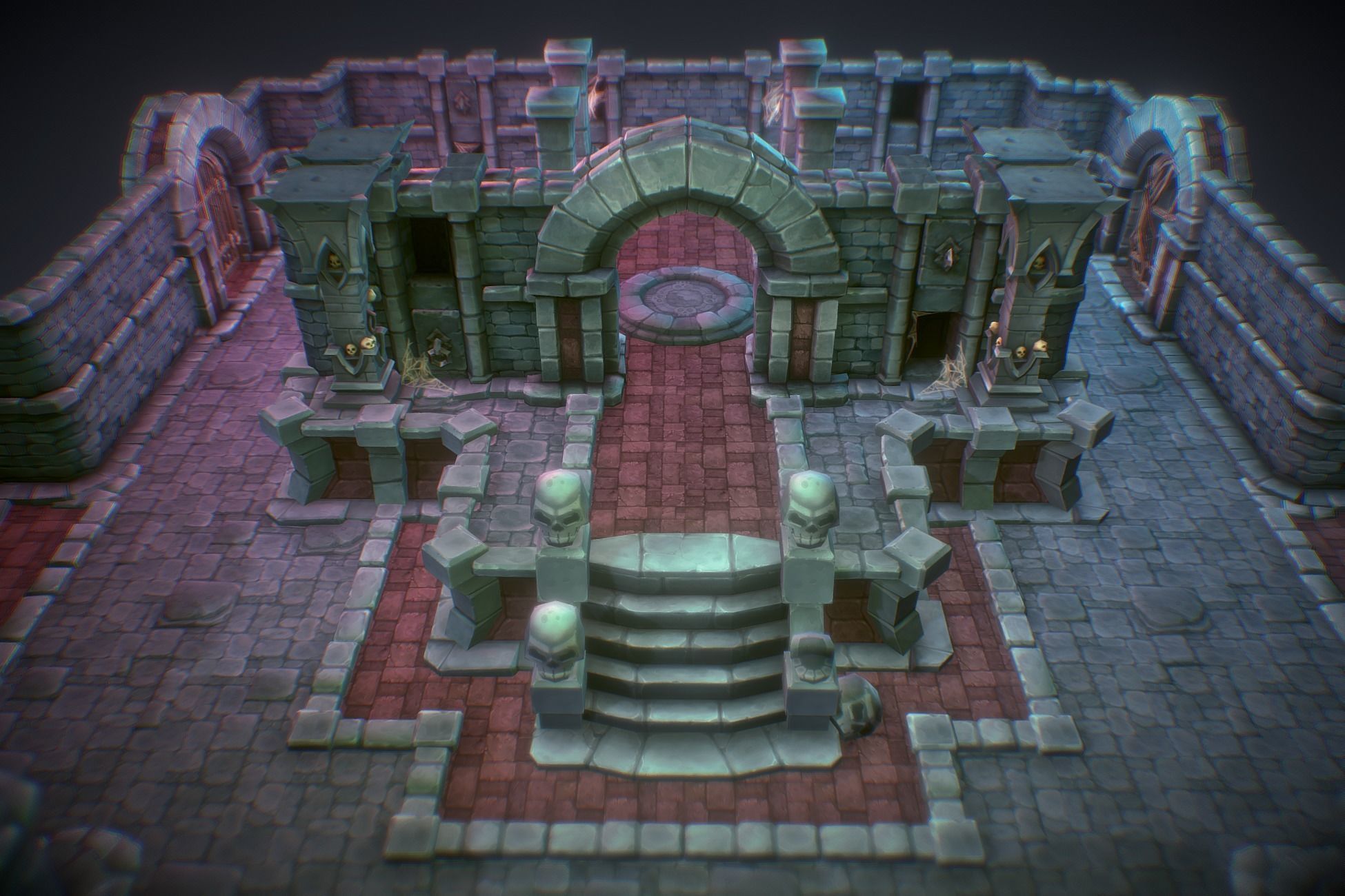 Dungeon Starter Set - Low Poly Hand Painted Low-poly 3D model_2