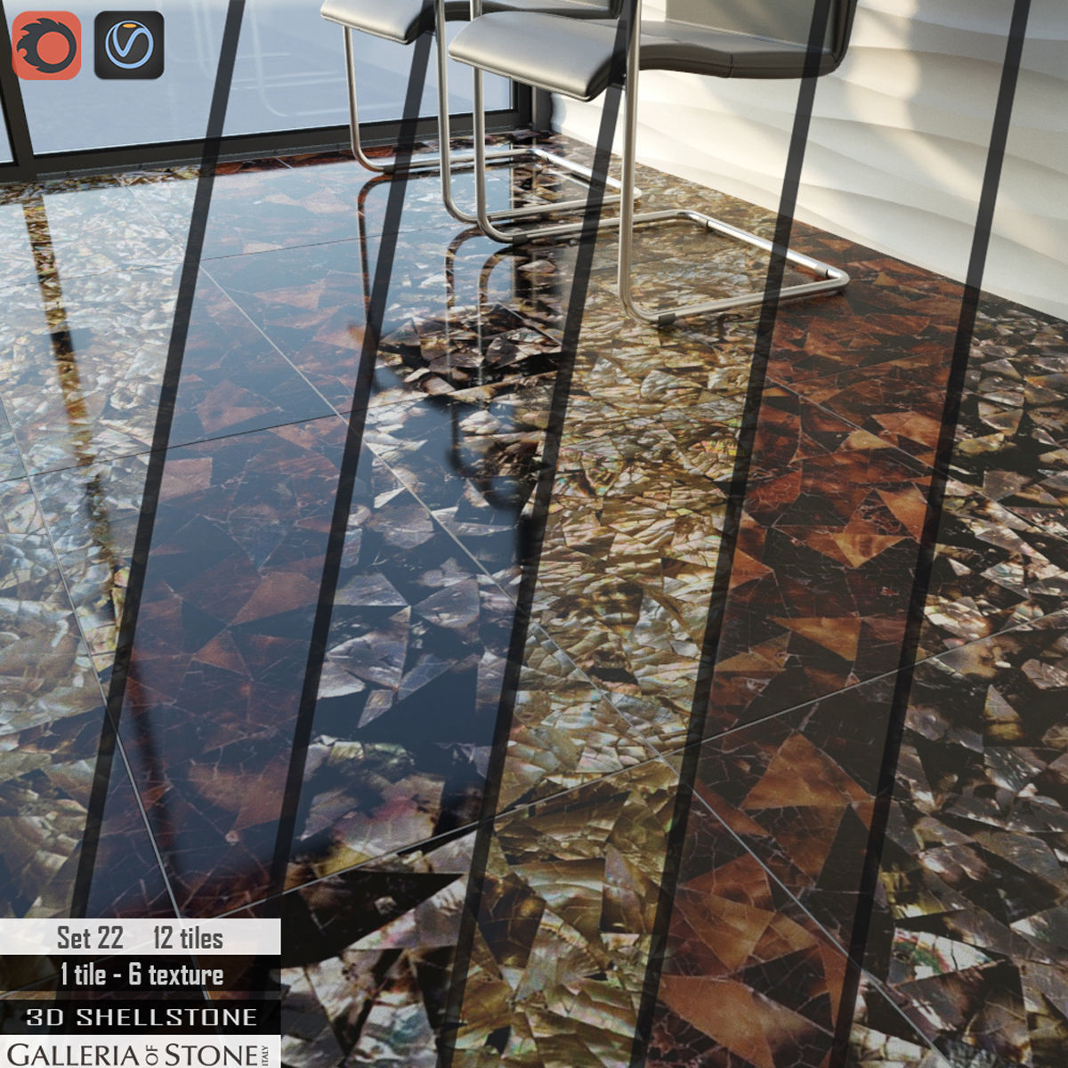 Galleria of Stone Italy Set 22 3D model_1