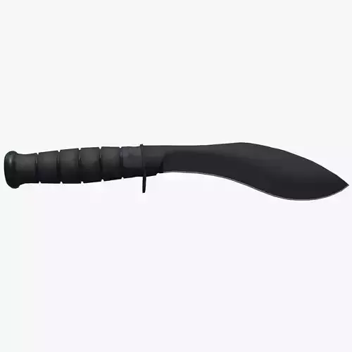 Kukri knife Low-poly 3D model