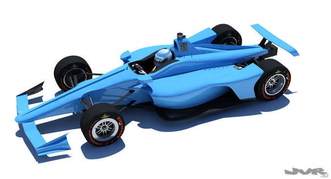 Indycar 2018 - Oval version 3D model