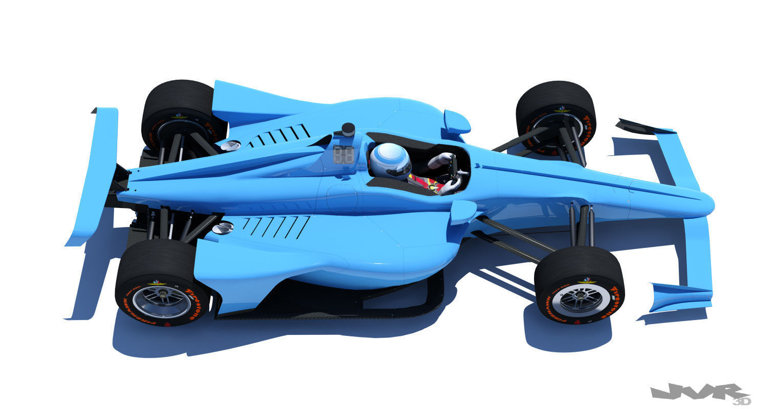 Indycar 2018 - Oval version 3D model_1