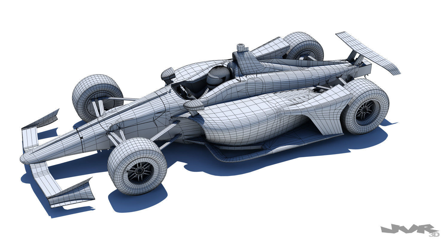 Indycar 2018 - Oval version 3D model_12