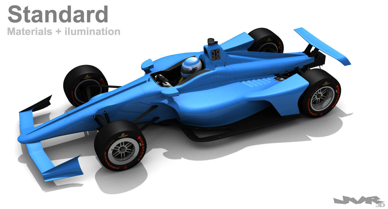 Indycar 2018 - Oval version 3D model_21