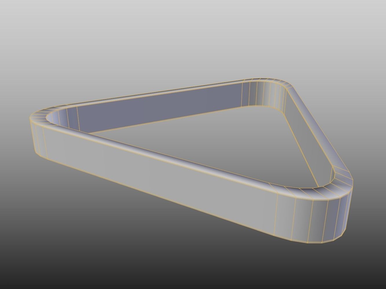 Billard balls with plastic triangle 3D model_19