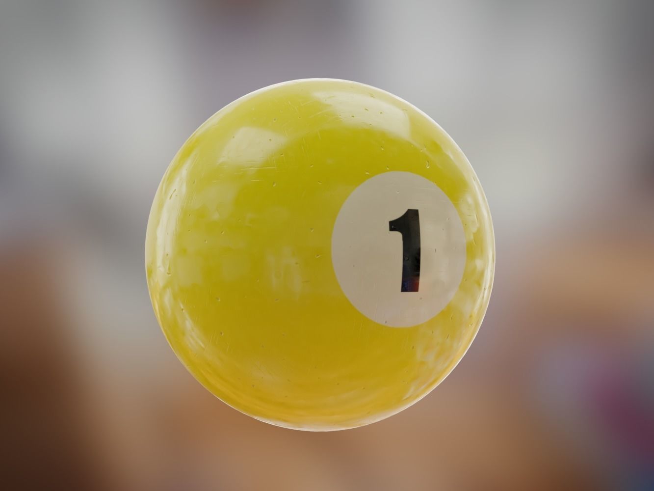 Billard balls with plastic triangle 3D model_2