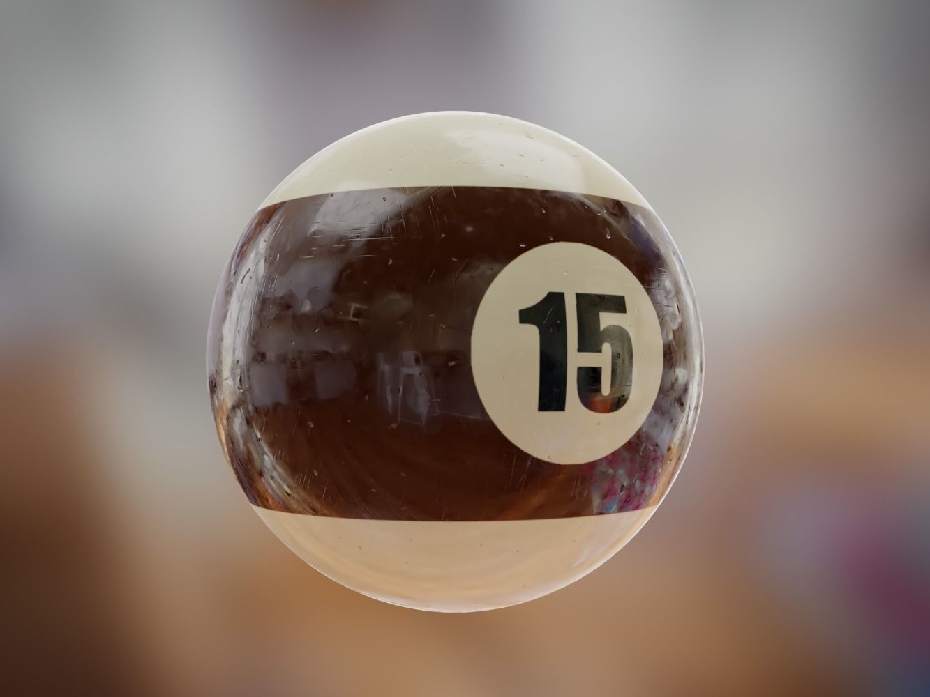 Billard balls with plastic triangle 3D model_15