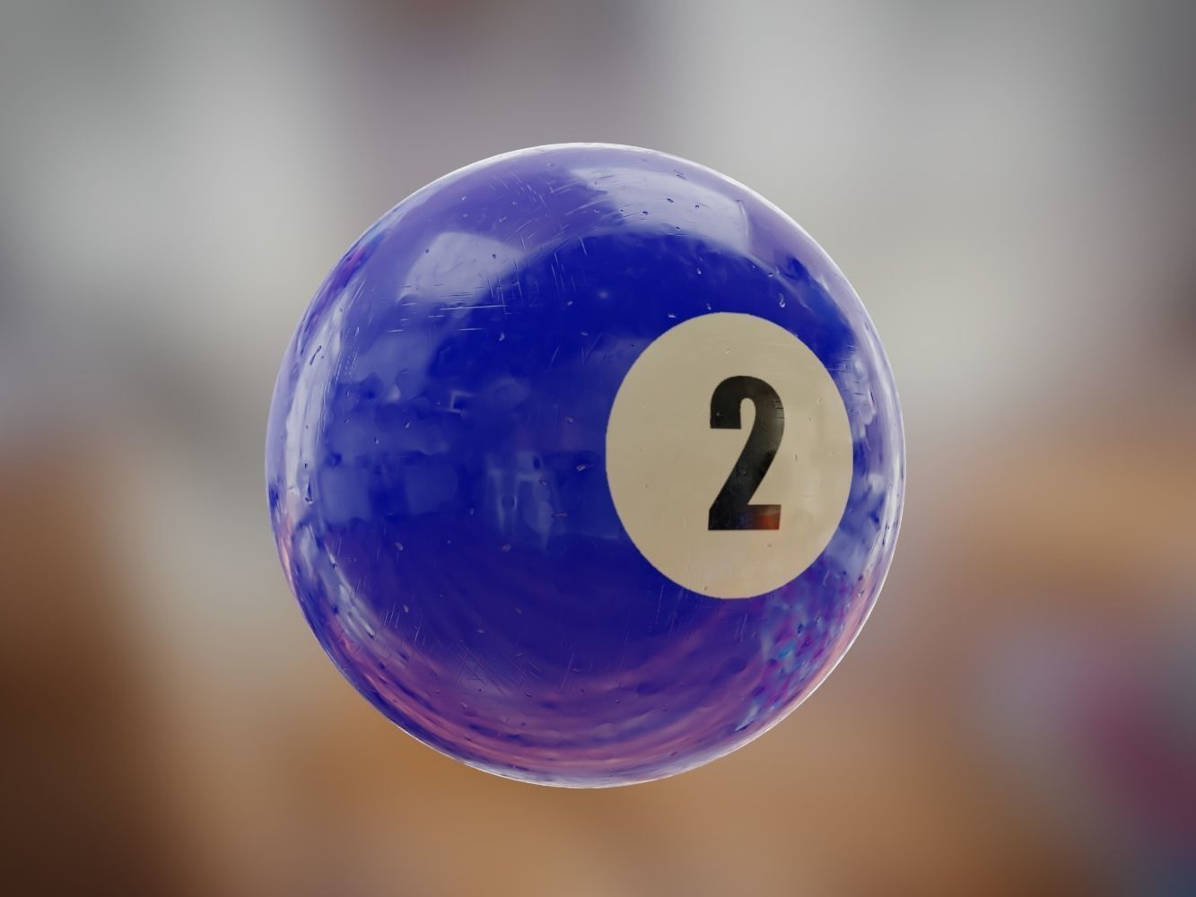 Billard balls with plastic triangle 3D model_3