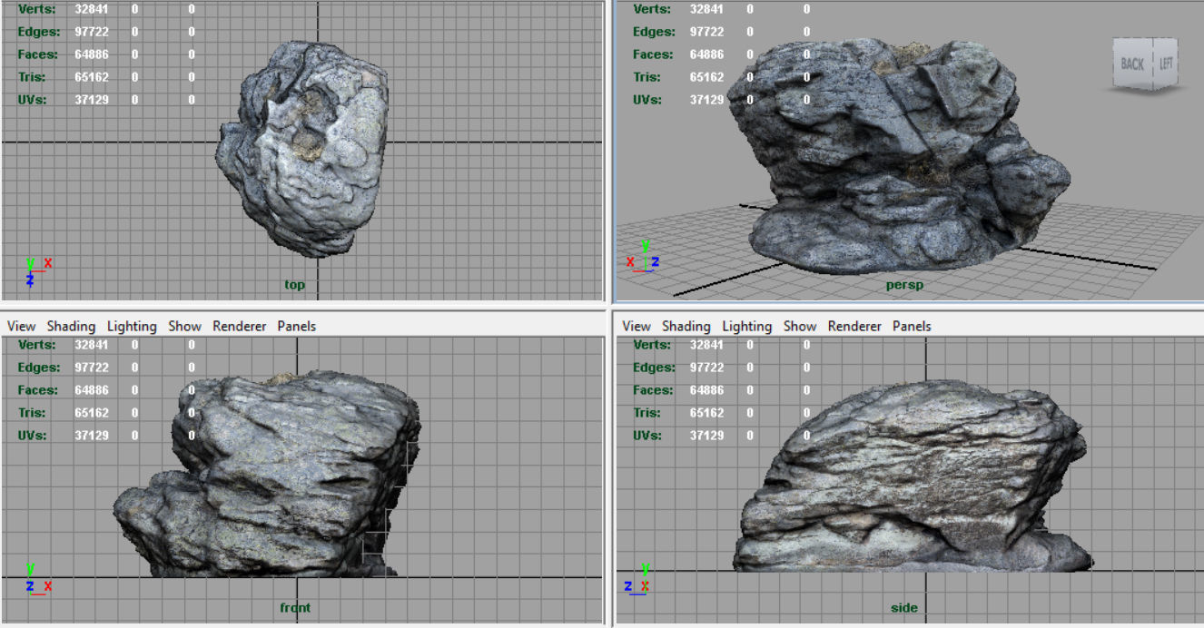 ROCK 29 Low-poly 3D model_8