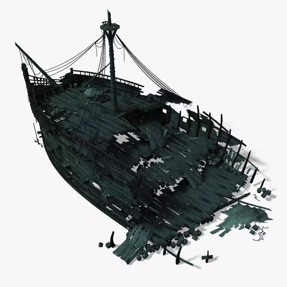 Shipwreck 01 3D model_0