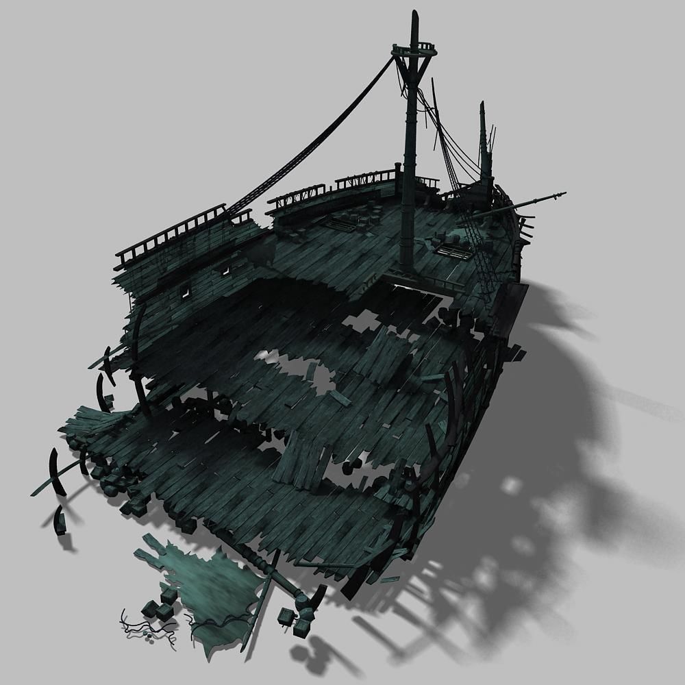 Shipwreck 01 3D model_4