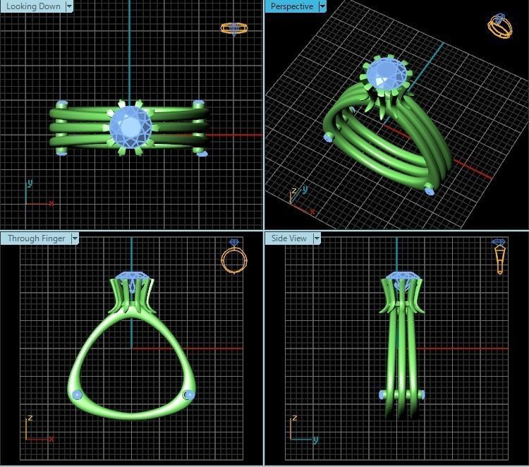 Ring R0482 3D print model_2