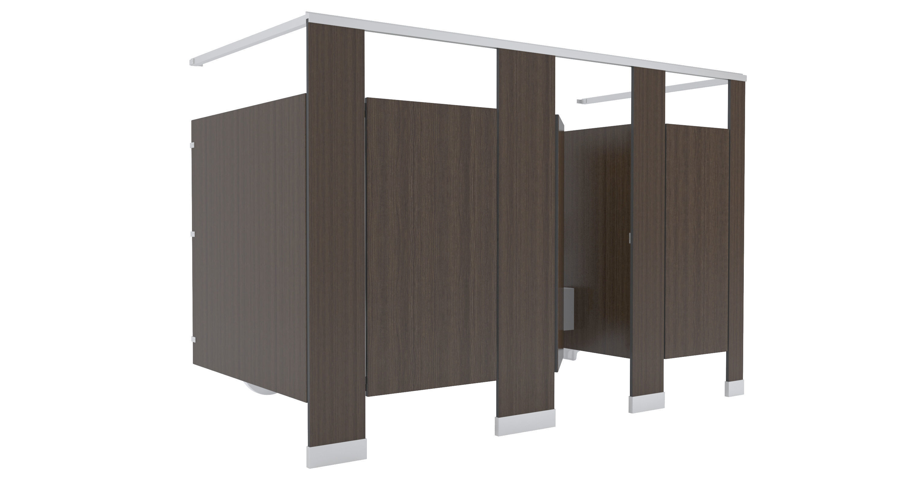 Toilet Stall-001B 3D model_1