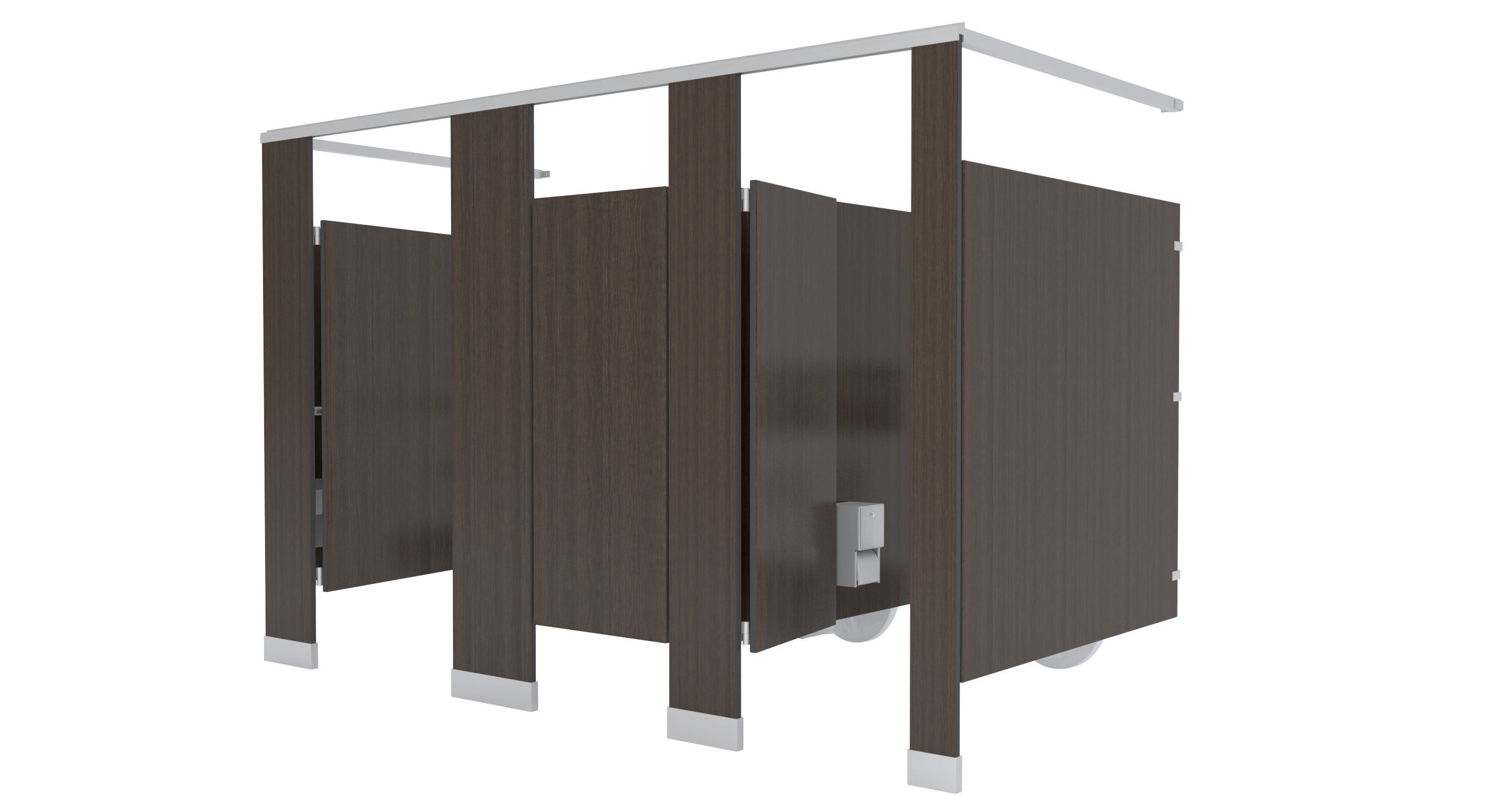 Toilet Stall-001B 3D model_2