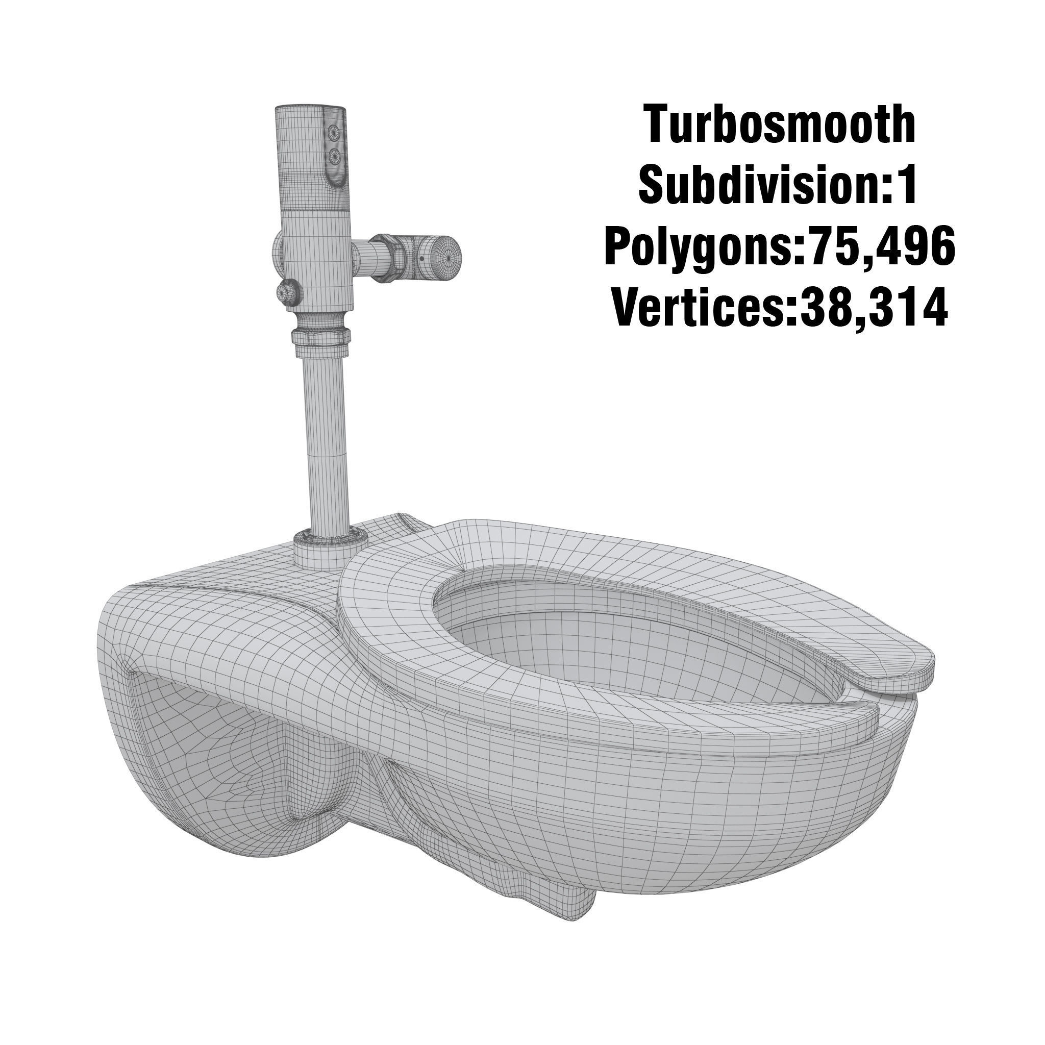 Toilet Stall-001B 3D model_11