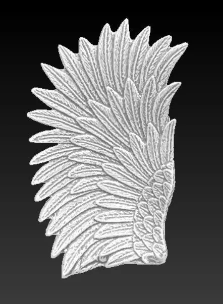 bird angel wing 3D print model_0