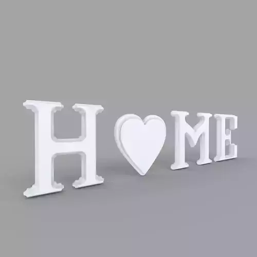 Decor Object - Home Text