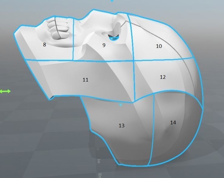 Black Mask Helmet 3D print model_7