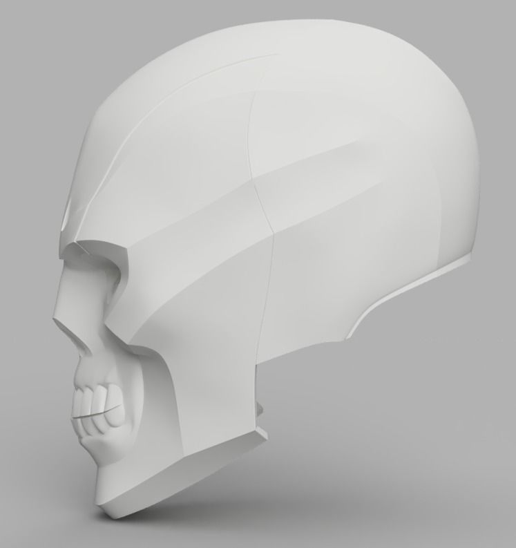 Black Mask Helmet 3D print model_2