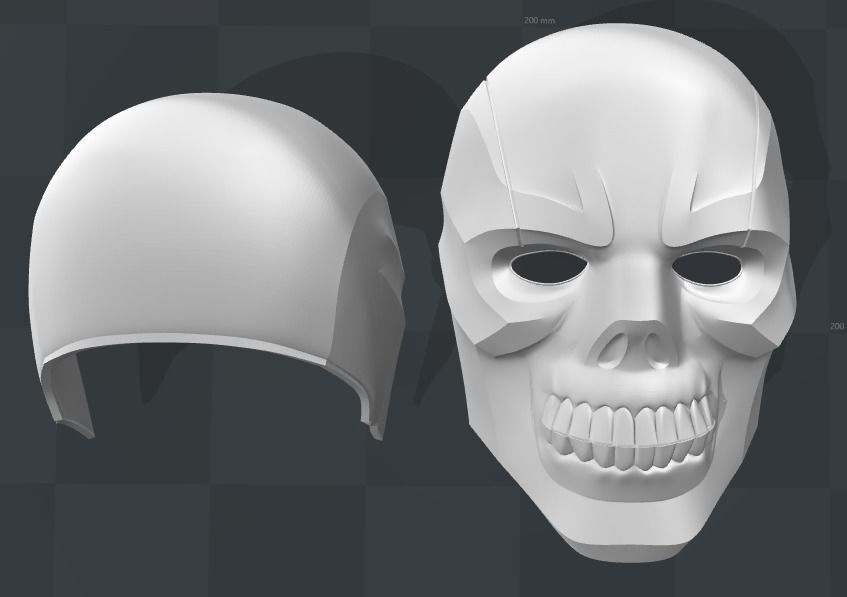 Black Mask Helmet 3D print model_5
