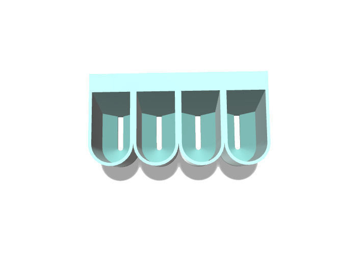 Toothbrush Holder wall mounted 3D print model_6