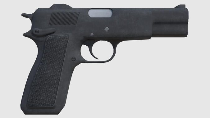 Browning Hi Power Hand Gun - Game Ready